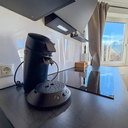 Apartment Stadtwald Living Longstay, Kueche, Waschmaschine, Balkon